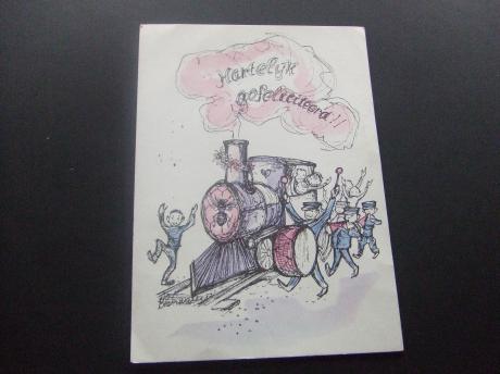 Eindhovense nutsspaarbank feest oude stoomlocomotief